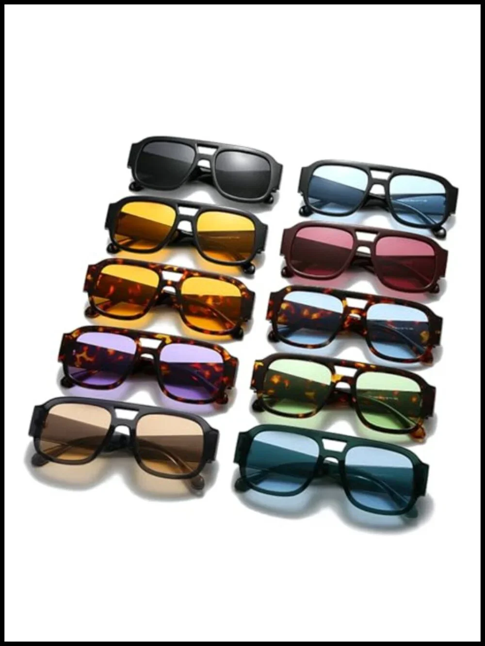 Vintage Retro Square Sunglasses UV400 Protection - Unisex Unisex